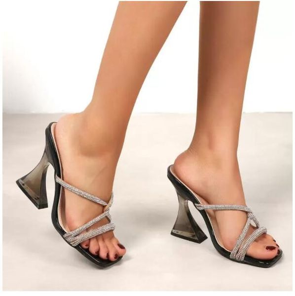 dress shoes ladies pumps big size slippers summer crystal high heels sandals 2022 fashion rhinestones for women slidesdress, Black
dress shoes ladies pumps big size slippers summer crystal high heels sandals 2022 fashion rhinestones for women slidesdress, Black