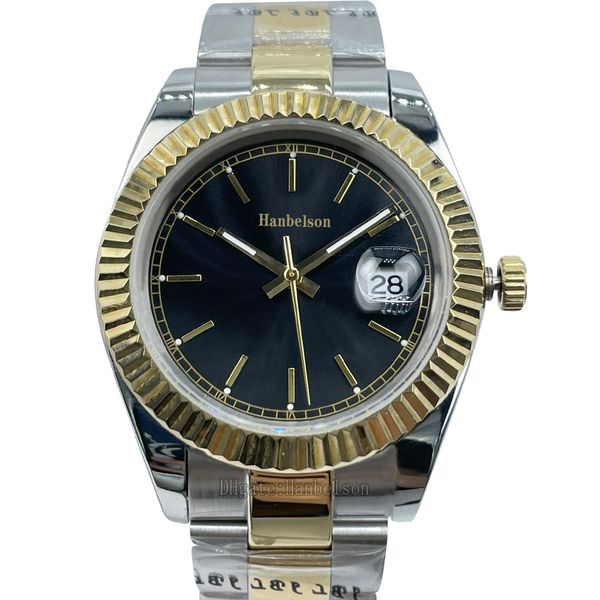 mens watch 41mm 2813 automatic movement sapphire luminous black dial mechanical designer men's sports two tone montre de luxe wristwatc, Slivery;brown
mens watch 41mm 2813 automatic movement sapphire luminous black dial mechanical designer men's sports two tone montre de luxe wristwatc, Slivery;brown