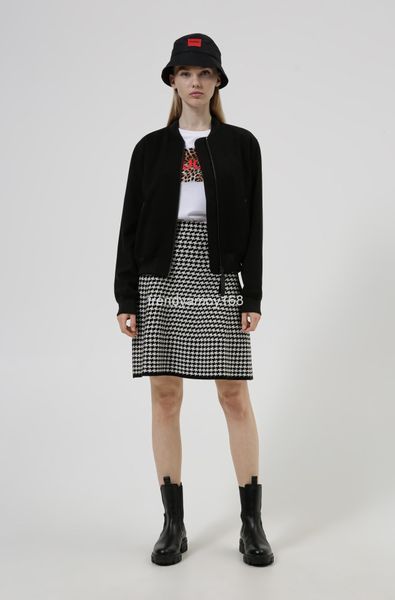 women's knits & tees chunyuan 21 autumn winter bos * yarn dyed thousand bird check suit knitted skirt round neck a-line, White
women's knits & tees chunyuan 21 autumn winter bos * yarn dyed thousand bird check suit knitted skirt round neck a-line, White
