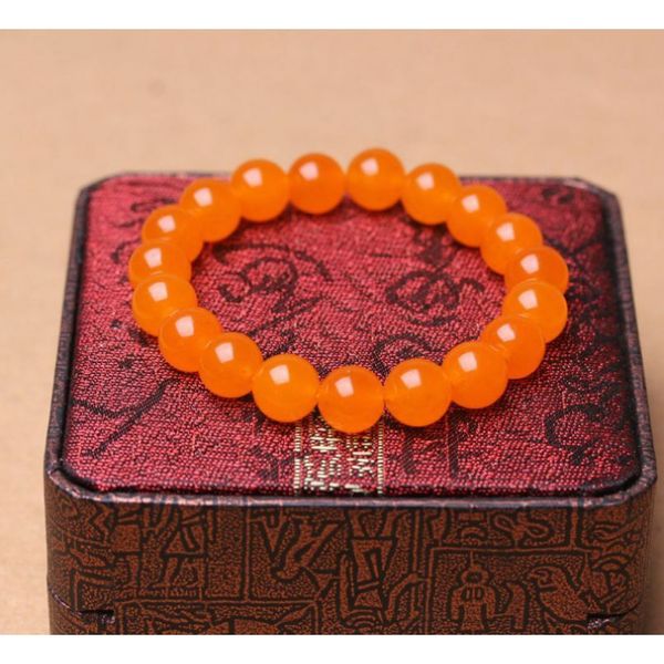 natural 10mm orange z round gemstone beaded elastic bracelet 7.5" section aaa, Silver
natural 10mm orange z round gemstone beaded elastic bracelet 7.5" section aaa, Silver