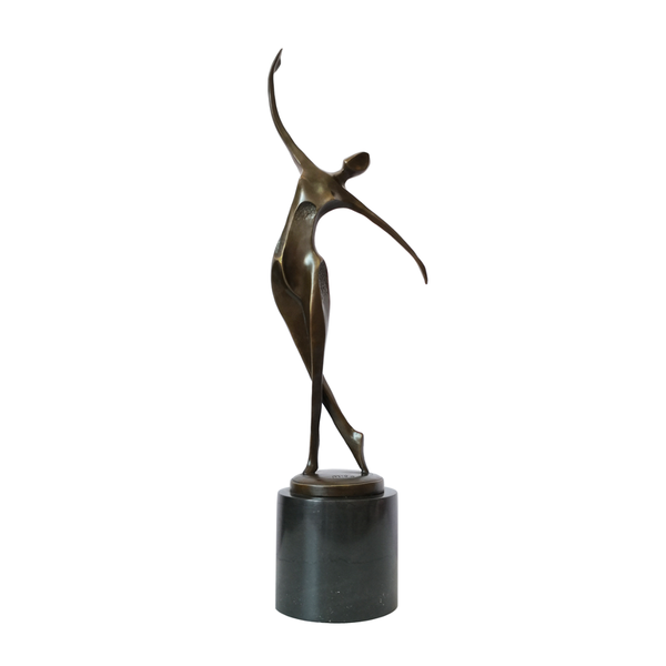 53cm bronze abstract female dancer statue sculpture modern art woman dancing figurine for dance room decor gifts, Silver
53cm bronze abstract female dancer statue sculpture modern art woman dancing figurine for dance room decor gifts, Silver