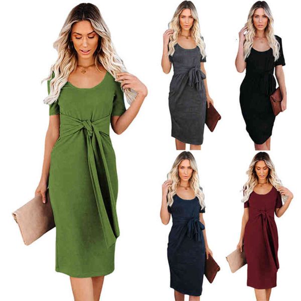 casual dresses 2022 spring and summer large women's temperament skirt solid color round neck lace up short sleeved dress 27sp, Black;gray
casual dresses 2022 spring and summer large women's temperament skirt solid color round neck lace up short sleeved dress 27sp, Black;gray