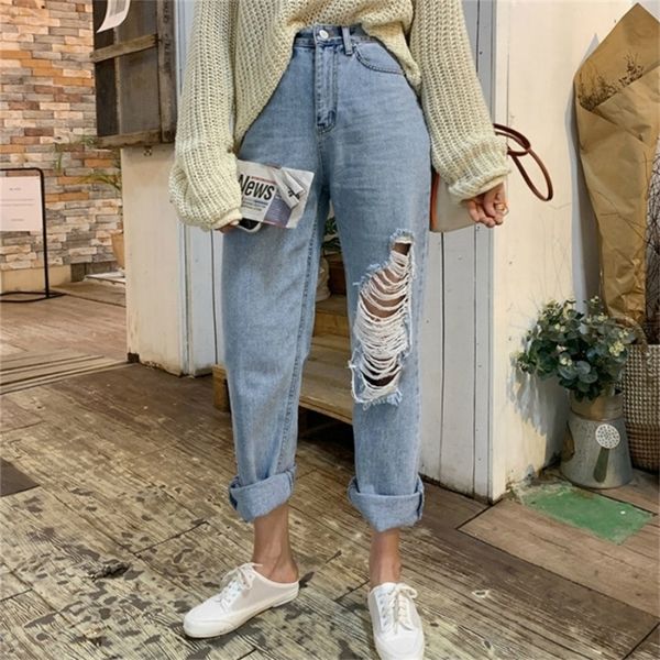 mozuleva 2020 summer casual high waist harem jeans women loose female denim jeans pants streetwear ripped hole denim trousers lj201029, Blue
mozuleva 2020 summer casual high waist harem jeans women loose female denim jeans pants streetwear ripped hole denim trousers lj201029, Blue