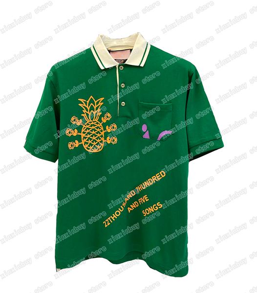 22ss men designers t shirts polo pineapple print songs short sleeve man lapel streetwear green xinxinbuy xs, White;black
22ss men designers t shirts polo pineapple print songs short sleeve man lapel streetwear green xinxinbuy xs, White;black