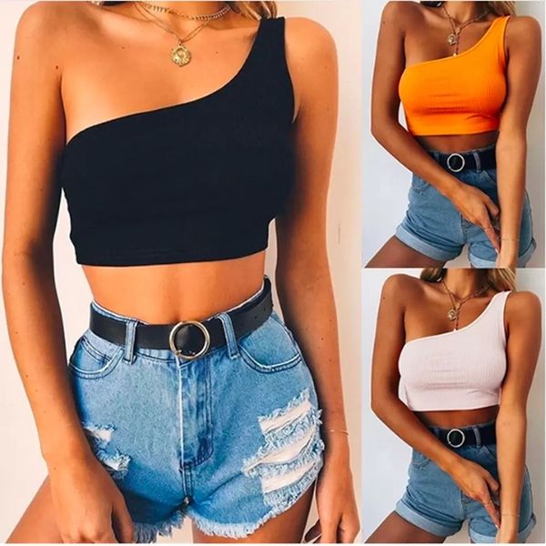 womens one shoulder strappy t shirt summerbeauty sleeveless ribbed crop basic tank casual cut out tees cami colorful plus size 3xl women c, Gray;blue
womens one shoulder strappy t shirt summerbeauty sleeveless ribbed crop basic tank casual cut out tees cami colorful plus size 3xl women c, Gray;blue