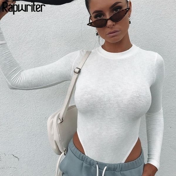 rapwriter solid color oneck long sleeve skinny bodysuit autumn winter bodycon sheer basic bodysuit femme y200401, Black;white
rapwriter solid color oneck long sleeve skinny bodysuit autumn winter bodycon sheer basic bodysuit femme y200401, Black;white
