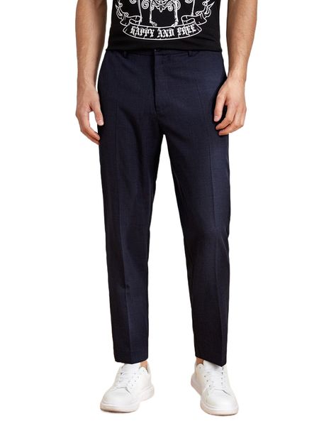 men slant pocket tailored pants 89ln#, Black