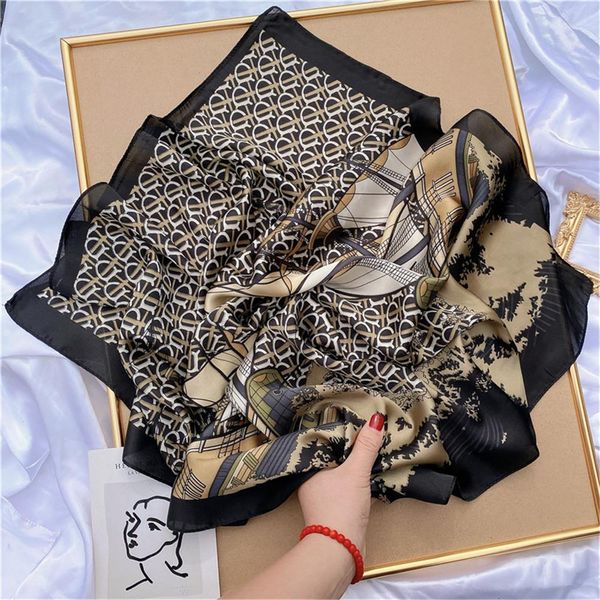 silk square scarf lady hair band foulard satin female bag scarves headband women bandana shawl and wraps hijab summer, Blue;gray
silk square scarf lady hair band foulard satin female bag scarves headband women bandana shawl and wraps hijab summer, Blue;gray