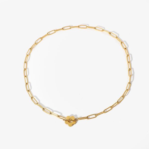 pendant necklaces 18k gold plated stainless steel cute flower ot stick buckle necklace for women statement choker, Silver
pendant necklaces 18k gold plated stainless steel cute flower ot stick buckle necklace for women statement choker, Silver