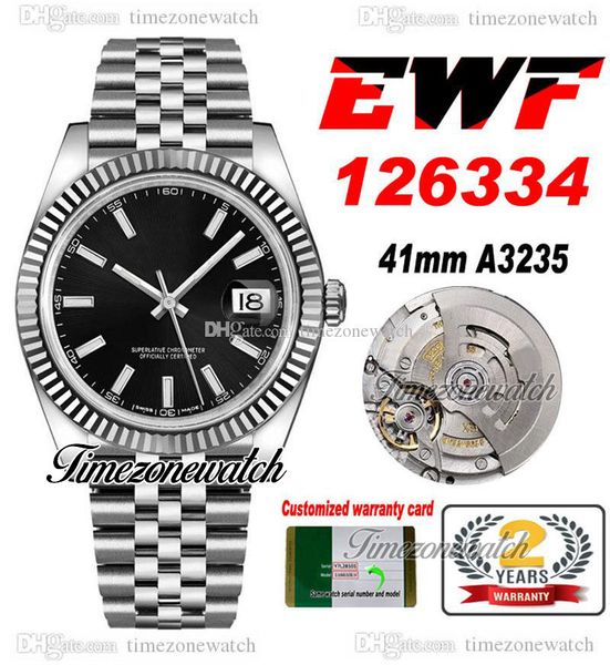 ewf 41 126334 a3235 automatic mens watch fluted bezel black dial white stick markers jubileesteel bracelet with same serial card super editi, Slivery;brown
ewf 41 126334 a3235 automatic mens watch fluted bezel black dial white stick markers jubileesteel bracelet with same serial card super editi, Slivery;brown