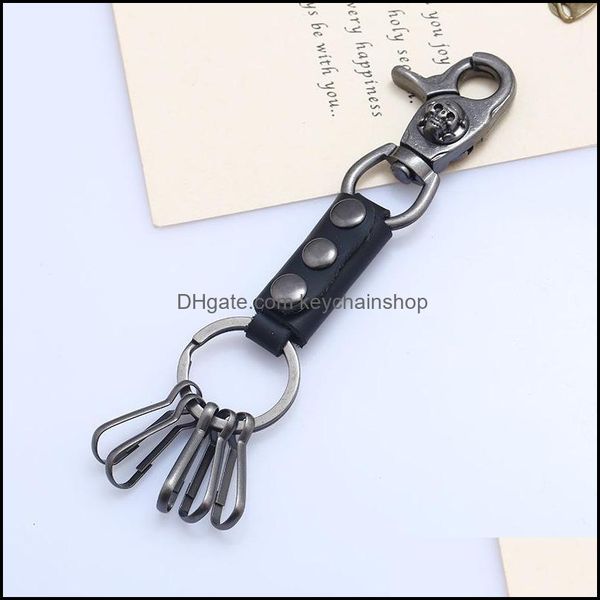 keychains fashion accessories steampunk men waist hanging keychain metal skl holder ring genuine leather pendants car keys c dhrf7, Silver
keychains fashion accessories steampunk men waist hanging keychain metal skl holder ring genuine leather pendants car keys c dhrf7, Silver