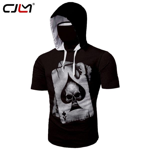 cjlm men short-sleeved mask hooded t shirt black tee print skull poker 3d ninja gothic shirt punk style 5xl wholesale dropship 220623, White;black
cjlm men short-sleeved mask hooded t shirt black tee print skull poker 3d ninja gothic shirt punk style 5xl wholesale dropship 220623, White;black