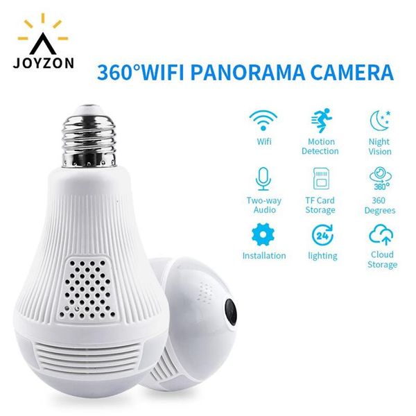 cameras joyzon 360 degree led light night vision wireless panoramic home security wifi cctv fisheye bulb lamp ip camera266m
cameras joyzon 360 degree led light night vision wireless panoramic home security wifi cctv fisheye bulb lamp ip camera266m