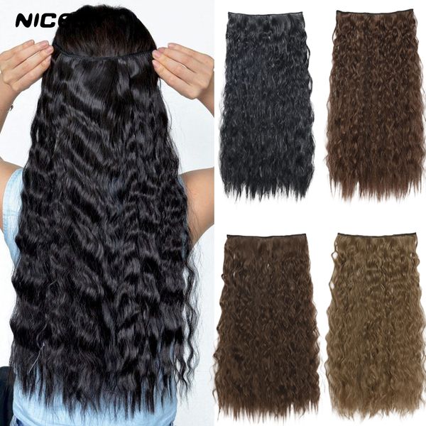 costume accessories black long wavy synthetic clip-in extensions hair 22inch women hair high tempreture synthetic hair piece 5 clips, Silver
costume accessories black long wavy synthetic clip-in extensions hair 22inch women hair high tempreture synthetic hair piece 5 clips, Silver