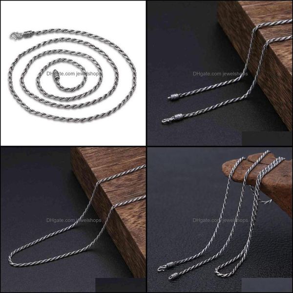 chains thai sier classic retro weave necklaces for women s925 jewelshops dhjh3, Silver
chains thai sier classic retro weave necklaces for women s925 jewelshops dhjh3, Silver
