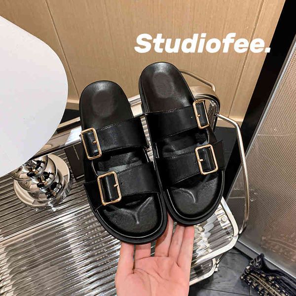slippers black sandals women's summer style flat bottomed shoes with metal square buckle, fashionable and versatile lolv
slippers black sandals women's summer style flat bottomed shoes with metal square buckle, fashionable and versatile lolv