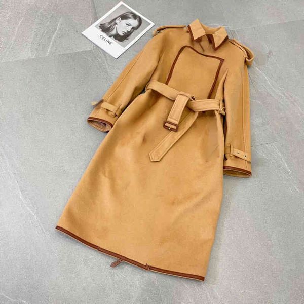 women's trench coats brand b home new style in autumn and winter of 2022 is commuter's long sleeve coat with lace up collar windbr, Tan;black
women's trench coats brand b home new style in autumn and winter of 2022 is commuter's long sleeve coat with lace up collar windbr, Tan;black