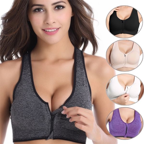veqking front zipper women sbreathable wirepadded push up itness gym yoga workout sports bra 220712, White
veqking front zipper women sbreathable wirepadded push up itness gym yoga workout sports bra 220712, White