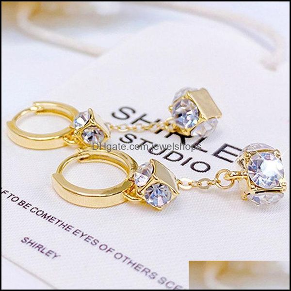 clip-on screw back earrings jewelry ins geometry three-nsional square 14k geal gold zircon persona dh28g, Silver
clip-on screw back earrings jewelry ins geometry three-nsional square 14k geal gold zircon persona dh28g, Silver