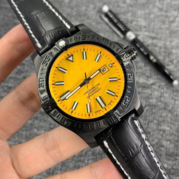 n quality right hand silver watches pvd black case yellow dial superocean heritage automatic mechanical movement watch leather str2276, Slivery;brown
n quality right hand silver watches pvd black case yellow dial superocean heritage automatic mechanical movement watch leather str2276, Slivery;brown
