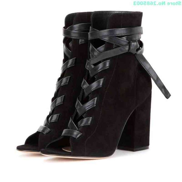 peep toe cross tied ankle boots thick high heels lace up solid women concise spring autume party dress short boots shoes black 220514
peep toe cross tied ankle boots thick high heels lace up solid women concise spring autume party dress short boots shoes black 220514