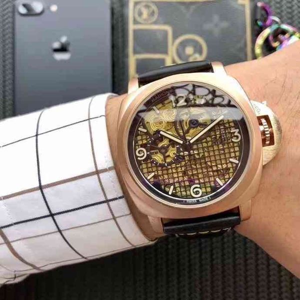luxury watches for mens mechanical wristwatch panera business casual sports hollow men's d80b designer, Slivery;brown
luxury watches for mens mechanical wristwatch panera business casual sports hollow men's d80b designer, Slivery;brown