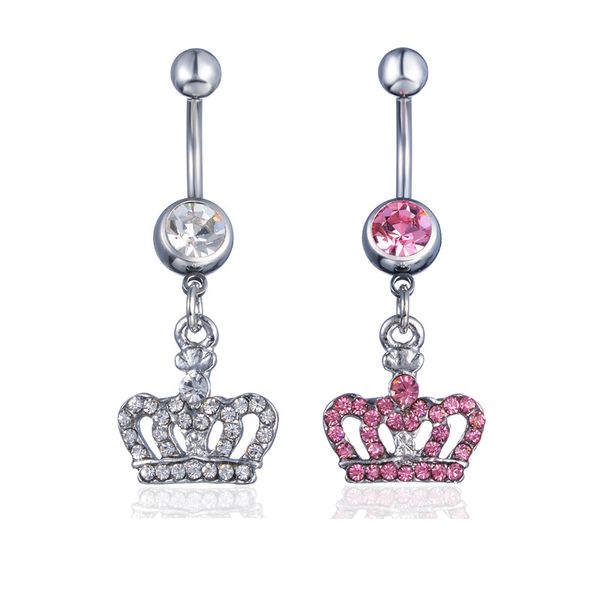 rhinestone crown navel ring crystal bell button rings for women girls fashion body jewelry, Silver
rhinestone crown navel ring crystal bell button rings for women girls fashion body jewelry, Silver
