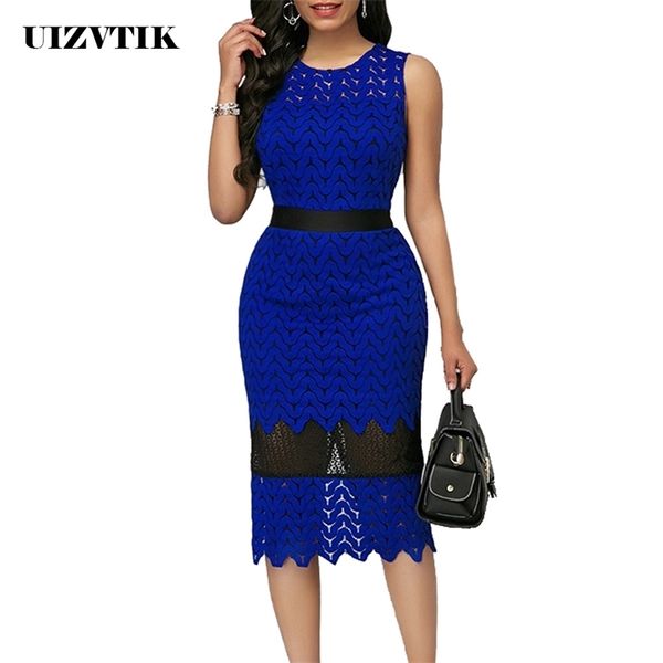 summer dress women casual plus size slim patchwork lace dresses female elegant split office bodycon long party dress 210302, Black;gray
summer dress women casual plus size slim patchwork lace dresses female elegant split office bodycon long party dress 210302, Black;gray