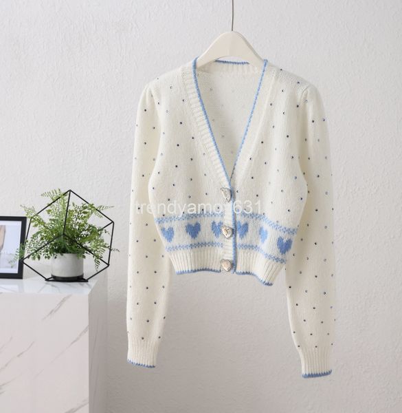 women's knits & tees shenzhen nanyou women's wear ~ spring love diamond button short wool v-neck knitted cardigan sweater, White
women's knits & tees shenzhen nanyou women's wear ~ spring love diamond button short wool v-neck knitted cardigan sweater, White