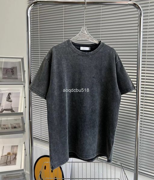 women's t-shirt correct version of summer paris letters embroidered before and after washed grey old couple os short sleeved t-shirt, White
women's t-shirt correct version of summer paris letters embroidered before and after washed grey old couple os short sleeved t-shirt, White