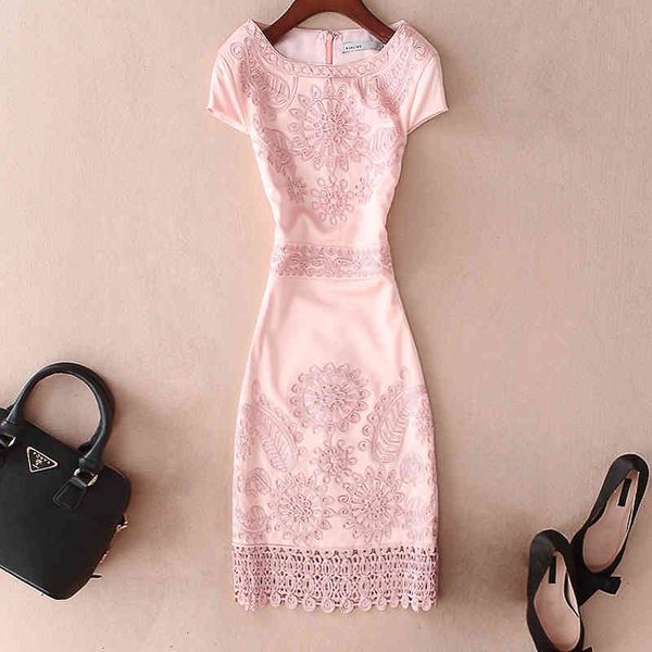 casual dresses summer women's heavy industry embroidery flower high-end pink slim wrap hip dress z19k, Black;gray
casual dresses summer women's heavy industry embroidery flower high-end pink slim wrap hip dress z19k, Black;gray