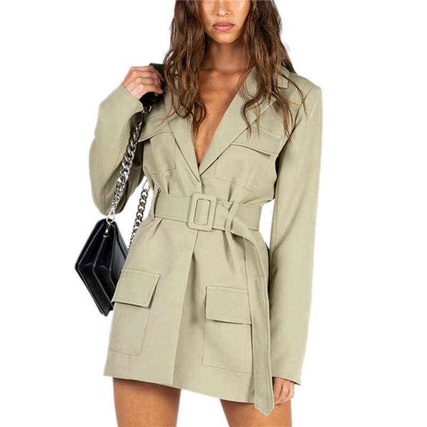 women v neck blazer dress solid long sleeve office lady suit y2k tailored collar suit jacket with belt pocket l220714, White;black
women v neck blazer dress solid long sleeve office lady suit y2k tailored collar suit jacket with belt pocket l220714, White;black