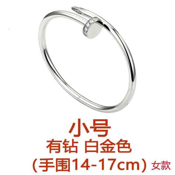 love card nail bracelet does not fade, net red counter couple gift xiao zhanluhan same titanium steel bracelet, Silver
love card nail bracelet does not fade, net red counter couple gift xiao zhanluhan same titanium steel bracelet, Silver