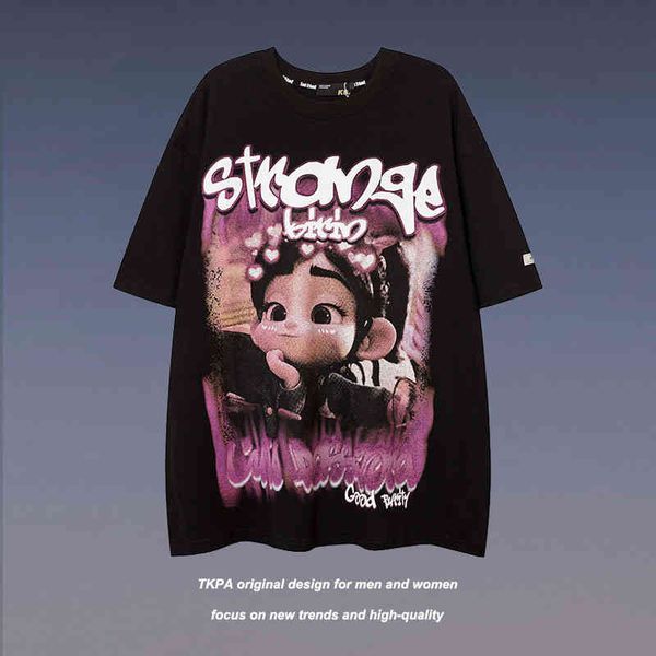 tk-pa national tide graffiti high street style short sleeve t-shirt men's and women's hip hop brand oversize couple shirt manufact, White;black
tk-pa national tide graffiti high street style short sleeve t-shirt men's and women's hip hop brand oversize couple shirt manufact, White;black