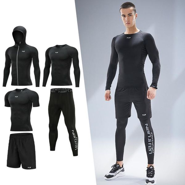 running sets sports clothing set men's sweat suits jogging basketball training underwear tights sportswear gym fitness wear tracksuit, Black;blue
running sets sports clothing set men's sweat suits jogging basketball training underwear tights sportswear gym fitness wear tracksuit, Black;blue