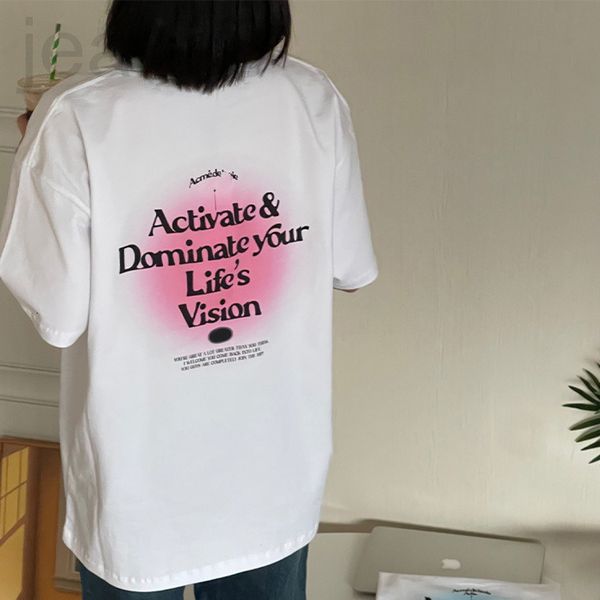 women's t-shirt designer original quality 2022 new adlv fantasy halo dye back letter design short sleeve printed t-shirt women's f, White
women's t-shirt designer original quality 2022 new adlv fantasy halo dye back letter design short sleeve printed t-shirt women's f, White