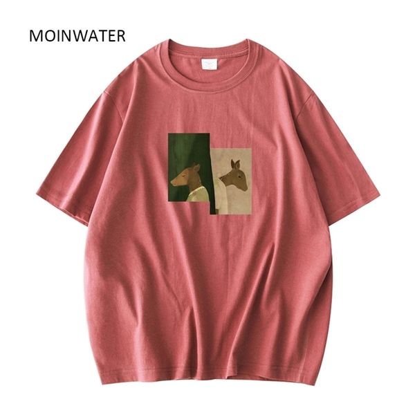 moinwater women summer short sleeve t shirts lady deer pattern green tees female khaki t-shirt mt21041 220509, White
moinwater women summer short sleeve t shirts lady deer pattern green tees female khaki t-shirt mt21041 220509, White