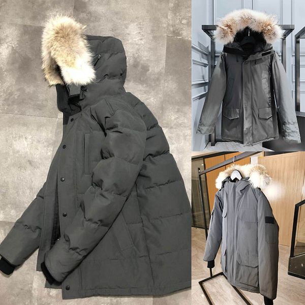 winter goose down coat mens fashion parka waterproof windser advanced fabric thick doudoune with real wolf fur keep warm jacket coats factor, Black
winter goose down coat mens fashion parka waterproof windser advanced fabric thick doudoune with real wolf fur keep warm jacket coats factor, Black