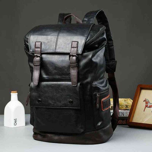 design backpack your own bookbag outdoor travel men casual pu leather backpack bag 220614
design backpack your own bookbag outdoor travel men casual pu leather backpack bag 220614