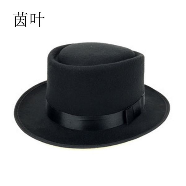 old white hat mens woolen billycock deadly poison man european and american sun hat british retro flat hat, Blue;gray
old white hat mens woolen billycock deadly poison man european and american sun hat british retro flat hat, Blue;gray