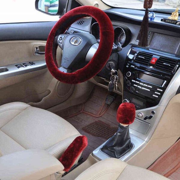 1pc 3pcs/set car steering wheel cover short wool velvet grip cover hand brake cap car styling accessories for 38cm steering wheel y220422
1pc 3pcs/set car steering wheel cover short wool velvet grip cover hand brake cap car styling accessories for 38cm steering wheel y220422