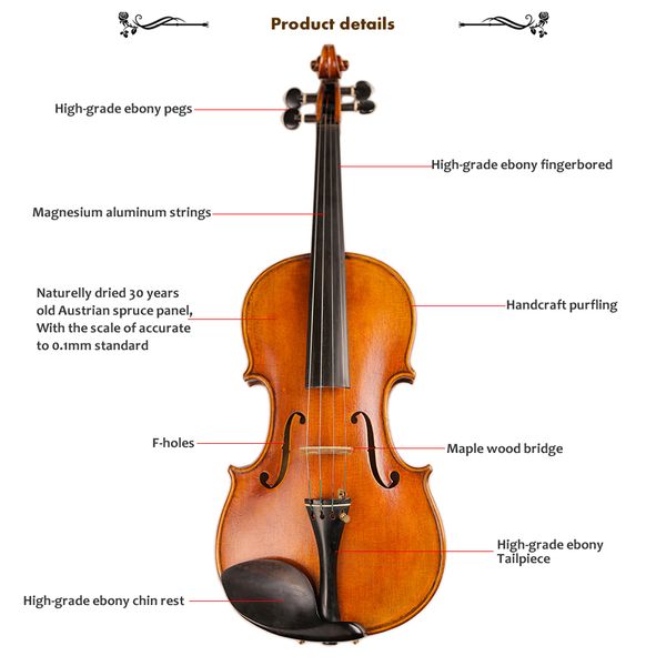 tongling brand master hand-made antique violin naturally dried 30 years old europe maple austrian spruce professional violin
tongling brand master hand-made antique violin naturally dried 30 years old europe maple austrian spruce professional violin