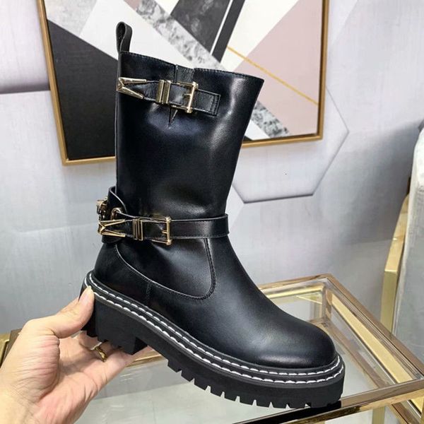 boots women's boots middle tube medusa winter round head anti-skid thick bottom leather heel martin bare boot sheet sxq5, Black
boots women's boots middle tube medusa winter round head anti-skid thick bottom leather heel martin bare boot sheet sxq5, Black