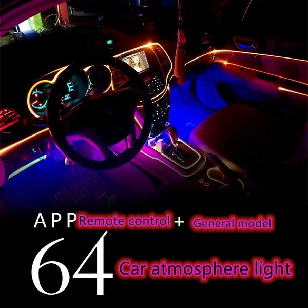 2020 new el neon wire strip light led ambient light with optical fiber car interior atmosphere light foot lamp app sound control
2020 new el neon wire strip light led ambient light with optical fiber car interior atmosphere light foot lamp app sound control