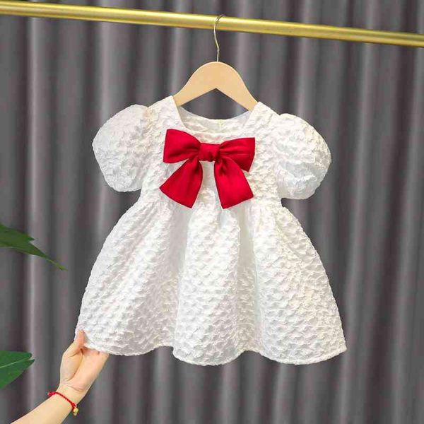 bowknot baby girls dresses kids summer dresses short sleeve newborn baby o-neck dress summer princess dresses for girls casual g220518, Red;yellow
bowknot baby girls dresses kids summer dresses short sleeve newborn baby o-neck dress summer princess dresses for girls casual g220518, Red;yellow