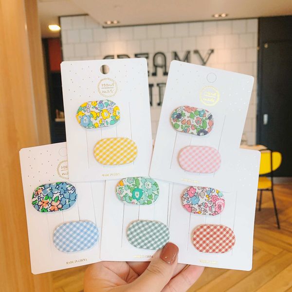 korean children's candy color oval flower small bb clip cute girl baby check hairpin hair ornament, Slivery;white
korean children's candy color oval flower small bb clip cute girl baby check hairpin hair ornament, Slivery;white