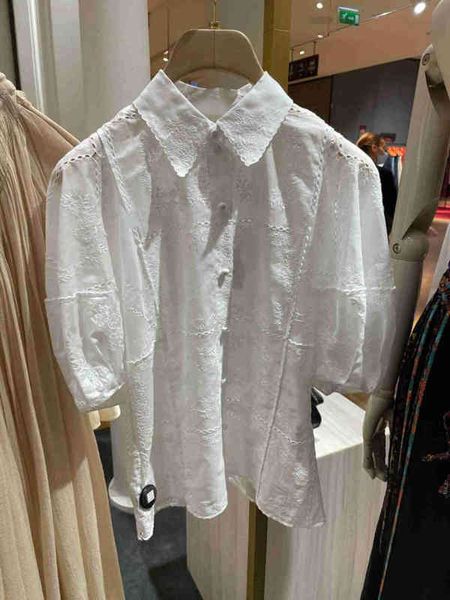 women's polos lace embroidery bubble sleeve white shirt women's french summer polo collar short fashion top
women's polos lace embroidery bubble sleeve white shirt women's french summer polo collar short fashion top