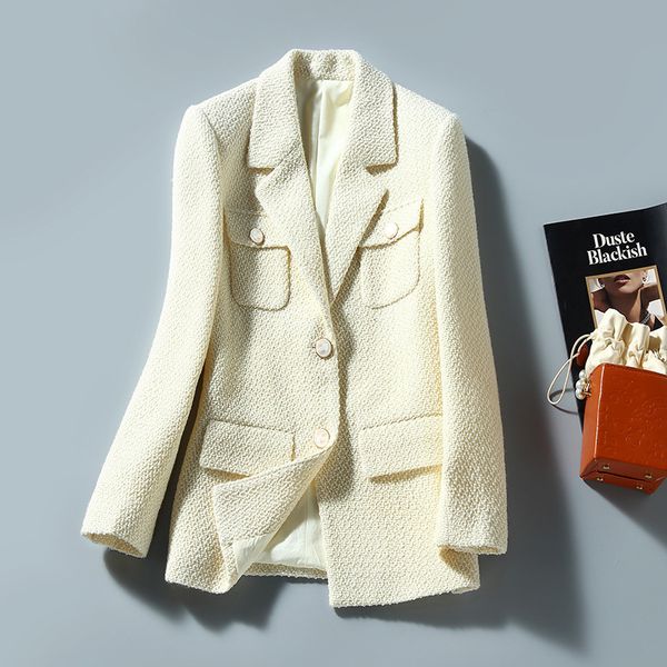 women's wool & blends autumn and winter temperament lady wind pearl button wool suit collar small fragrant cardigan jacket female 0o4j, Black
women's wool & blends autumn and winter temperament lady wind pearl button wool suit collar small fragrant cardigan jacket female 0o4j, Black