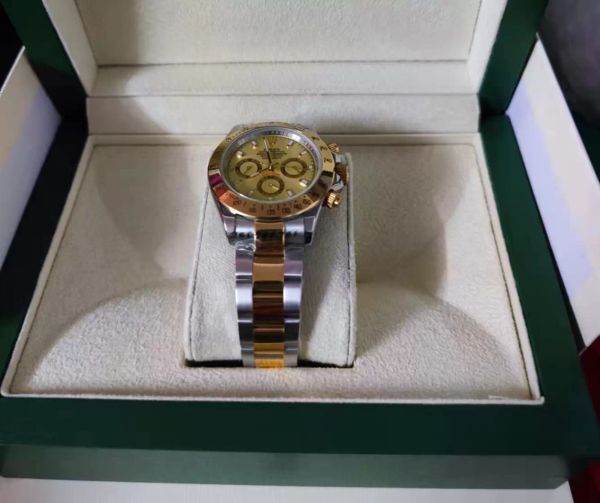 with original box watch 40mm 116508 116509 116523 116528 sapphire 18k yellow gold no chronograph mechanical automatic mens watches, Slivery;brown
with original box watch 40mm 116508 116509 116523 116528 sapphire 18k yellow gold no chronograph mechanical automatic mens watches, Slivery;brown