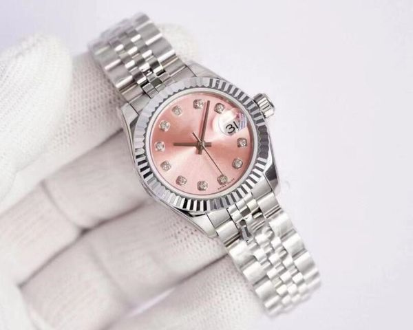 2023 28mm fashion rosd gold ladies dress watch sapphire mechanical automatic women's watches stainless steel strap bracelet wristwatch, Slivery;brown
2023 28mm fashion rosd gold ladies dress watch sapphire mechanical automatic women's watches stainless steel strap bracelet wristwatch, Slivery;brown